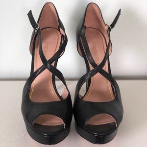 Enzo Angiolini Strappy Peep Toe Pump